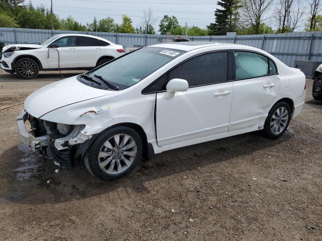 2HGFA16039H034058 - 2009 HONDA CIVIC EXL WHITE photo 1