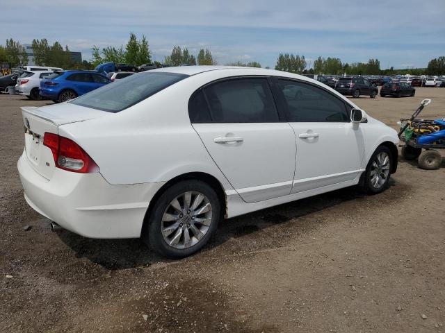 2HGFA16039H034058 - 2009 HONDA CIVIC EXL WHITE photo 3