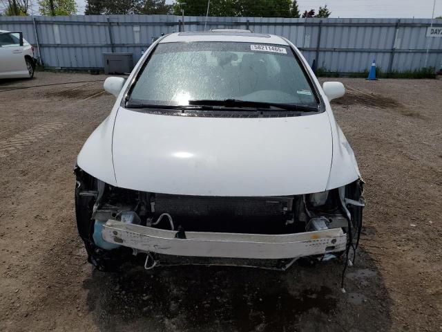 2HGFA16039H034058 - 2009 HONDA CIVIC EXL WHITE photo 5
