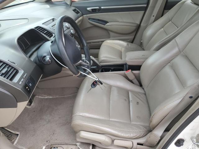 2HGFA16039H034058 - 2009 HONDA CIVIC EXL WHITE photo 7