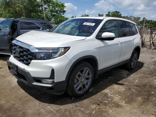 5FNYF8H58PB011419 - 2023 HONDA PASSPORT EXL WHITE photo 1