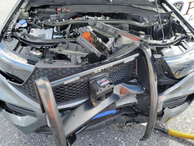 1FM5K8AB9PGA17813 - 2023 FORD EXPLORER POLICE INTERCEPTOR GRAY photo 12