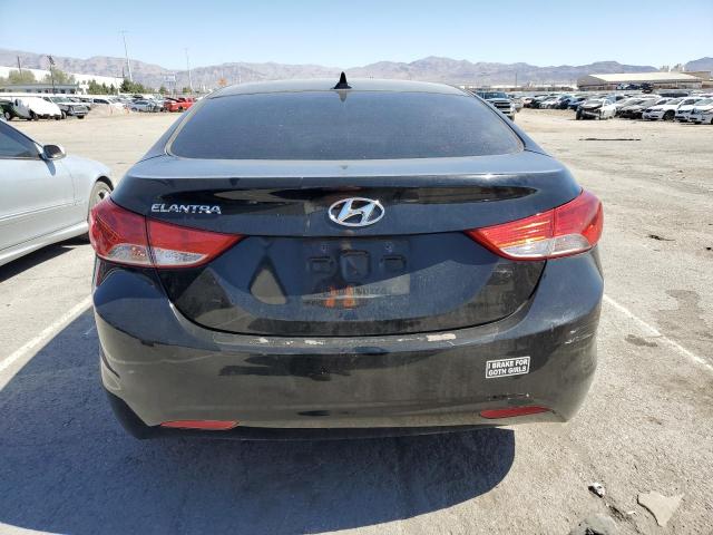 KMHDH4AEXCU395051 - 2012 HYUNDAI ELANTRA GLS BLACK photo 6