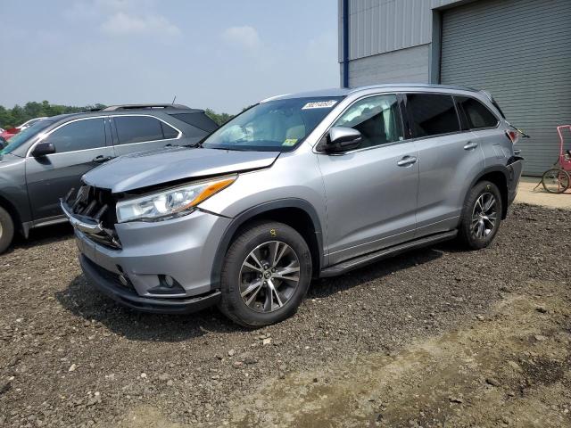 5TDJKRFH1GS502801 - 2016 TOYOTA HIGHLANDER XLE Արծաթագույն լուսանկար 1