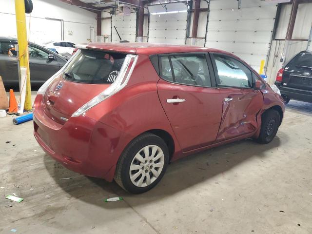 1N4AZ0CPXFC313525 - 2015 NISSAN LEAF S RED photo 3