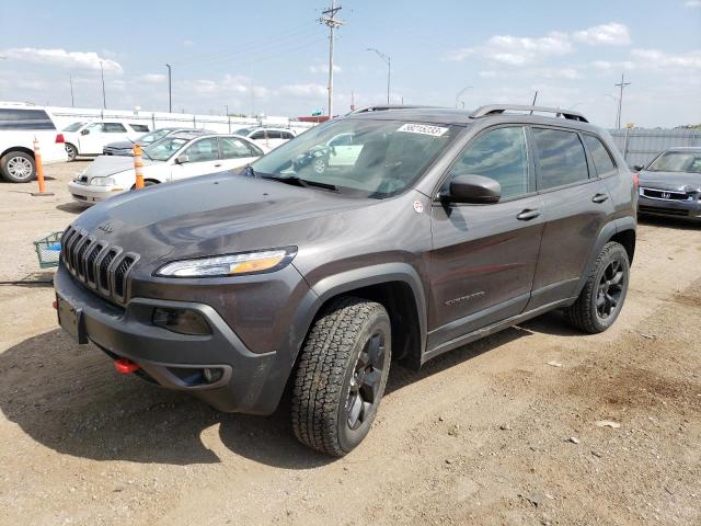 1C4PJMBS9HW663884 - 2017 JEEP CHEROKEE TRAILHAWK CHARCOAL photo 1