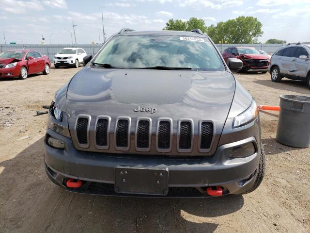 1C4PJMBS9HW663884 - 2017 JEEP CHEROKEE TRAILHAWK CHARCOAL photo 5