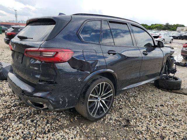 5UXJU2C57KLN49898 - 2019 BMW X5 XDRIVE50I BLUE photo 3