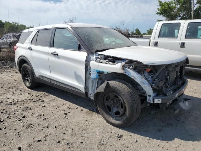 1FM5K8AW0NNA01236 - 2022 FORD EXPLORER POLICE INTERCEPTOR Білий фото 4