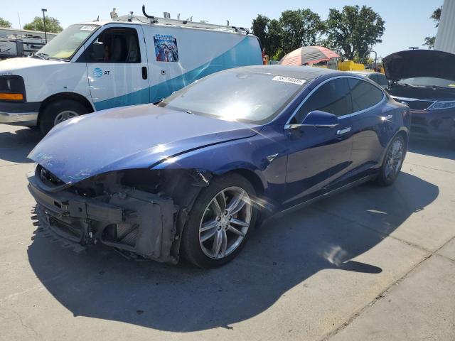 5YJSA1E29GF128626 - 2016 TESLA MODEL S BLUE photo 1