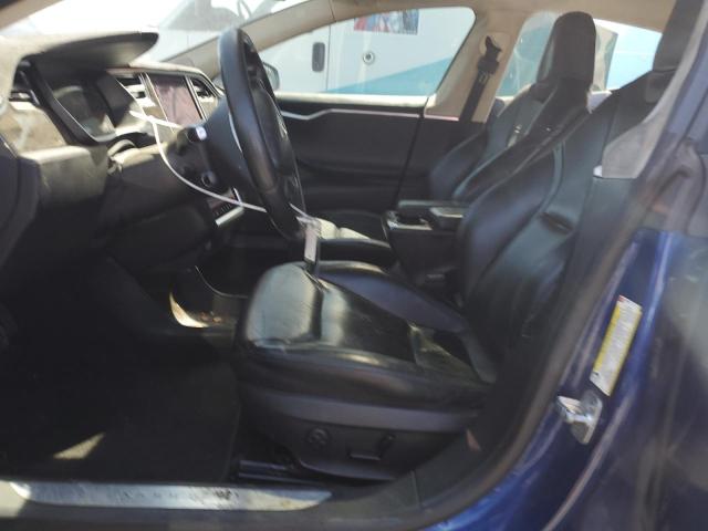 5YJSA1E29GF128626 - 2016 TESLA MODEL S BLUE photo 7