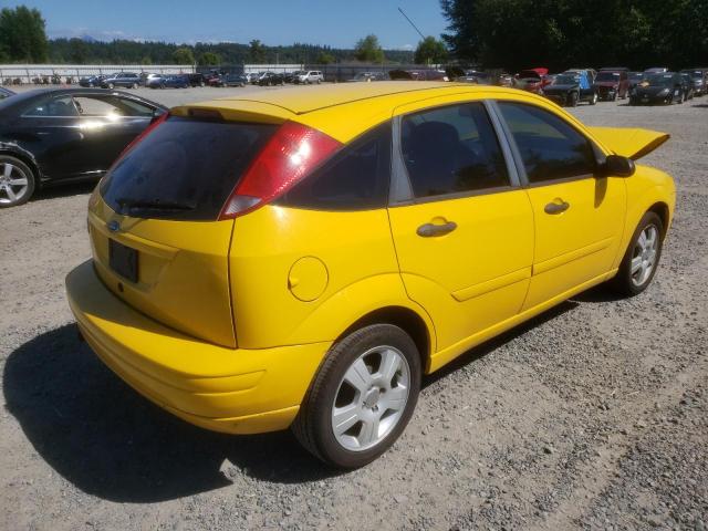 1FAFP37N37W121885 - 2007 FORD FOCUS ZX5 YELLOW photo 3