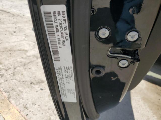 2C3CDZFJ4NH175526 - 2022 DODGE CHALLENGER R/T SCAT PACK BLACK photo 12