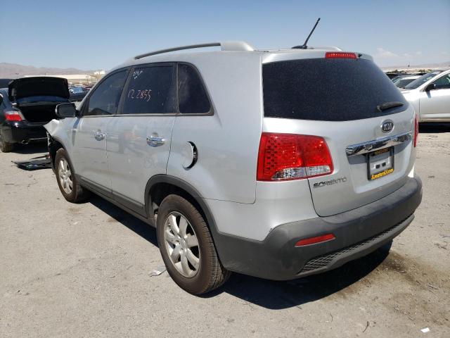 5XYKT4A10BG184030 - 2011 KIA SORENTO BASE SILVER photo 3