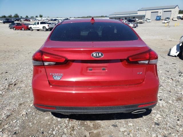 3KPFL4A82HE004230 - 2017 KIA FORTE EX RED photo 6