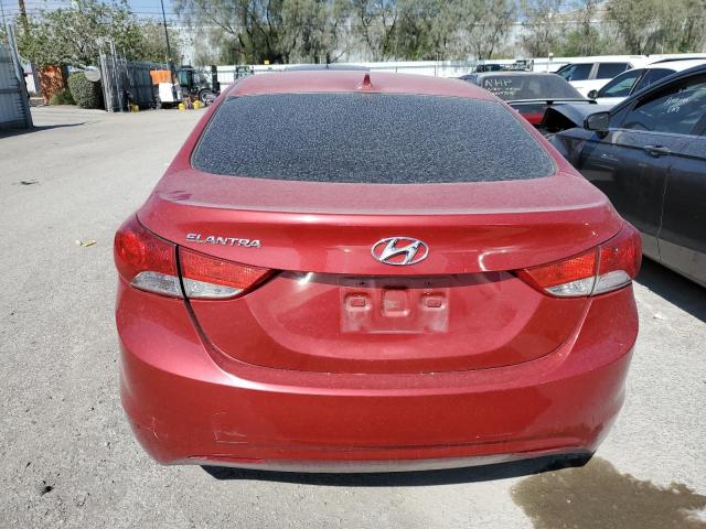 KMHDH4AEXDU936598 - 2013 HYUNDAI ELANTRA GLS RED photo 6