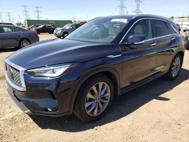 3PCAJ5BBXNF115520 - 2022 INFINITI QX50 LUXE BLUE photo 1