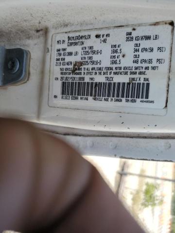 2B7JB21Y52K118898 - 2002 DODGE RAM VAN B2500 WHITE photo 13