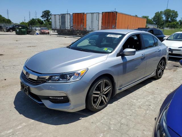 1HGCR2F52GA091649 - 2016 HONDA ACCORD SPORT SILVER photo 1