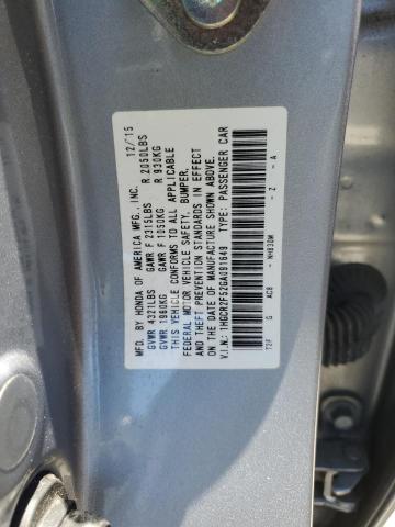 1HGCR2F52GA091649 - 2016 HONDA ACCORD SPORT SILVER photo 12