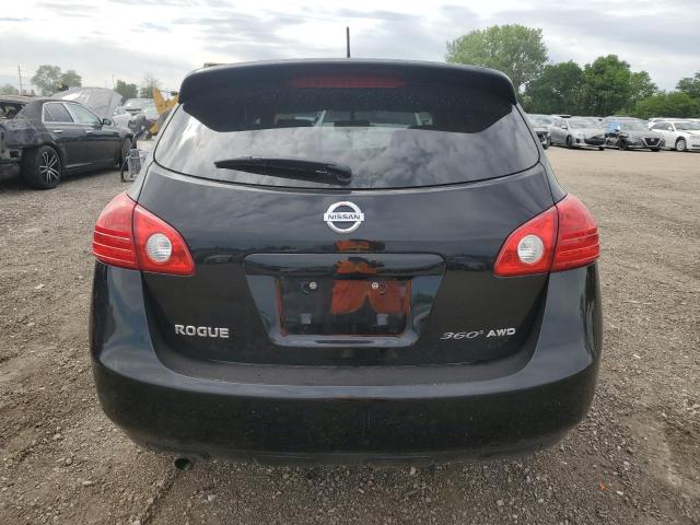 JN8AS5MV7AW146268 - 2010 NISSAN ROGUE S BLACK photo 6