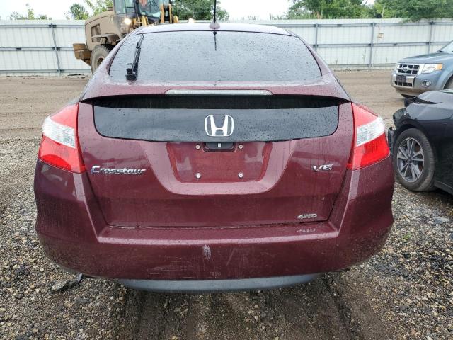 5J6TF2H51CL002179 - 2012 HONDA CROSSTOUR EXL ბურგუნდია ფოტო 6