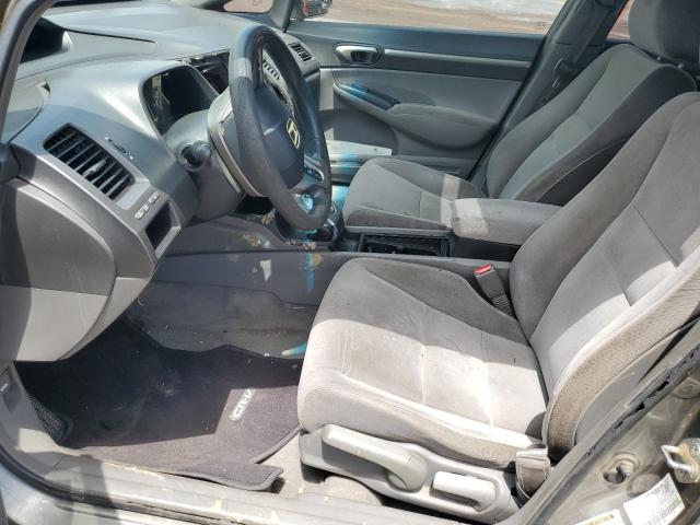 1HGFA16848L040796 - 2008 HONDA CIVIC EX GRAY photo 7