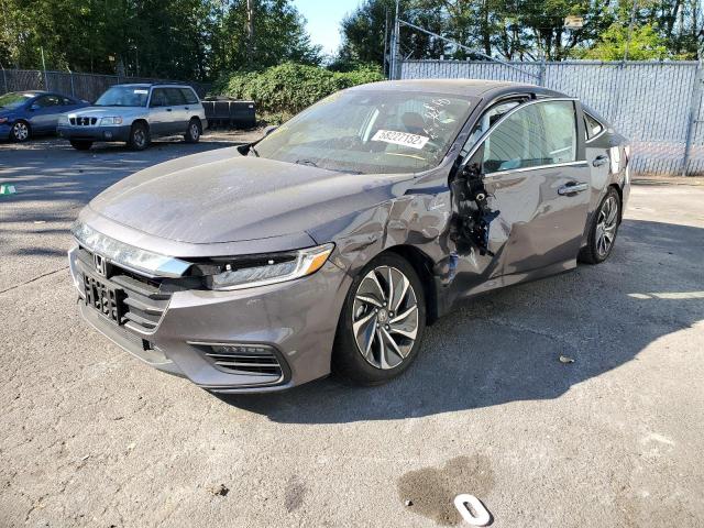 19XZE4F90NE008684 - 2022 HONDA INSIGHT TOURING GRAY photo 2