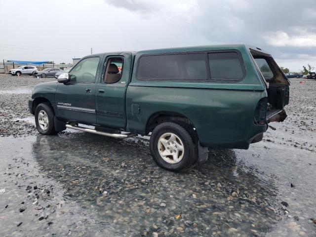 5TBRN341X3S402793 - 2003 TOYOTA TUNDRA ACCESS CAB SR5 GREEN photo 2