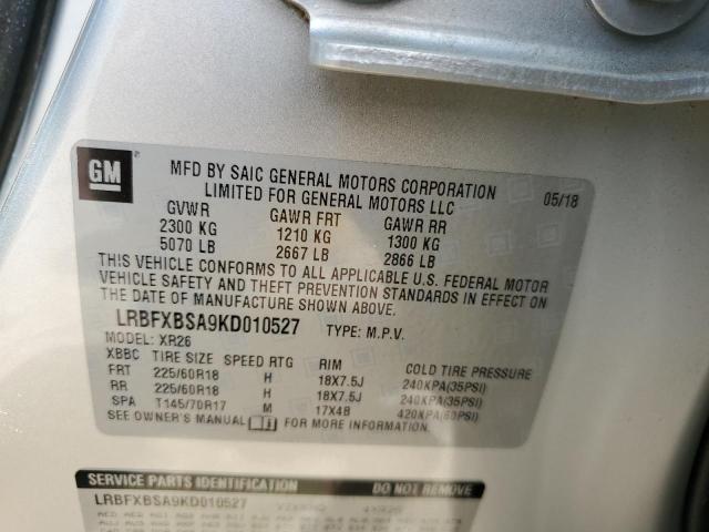 LRBFXBSA9KD010527 - 2019 BUICK ENVISION PREFERRED Gümüş foto 14