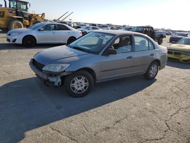 1HGES163X5L018908 - 2005 HONDA CIVIC DX VP GRAY photo 1