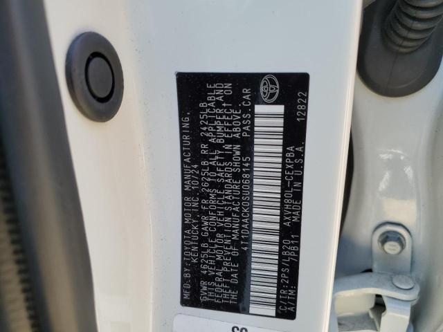 4T1DAACK0SU068145 - 2025 TOYOTA CAMRY XSE 白色 照片 13