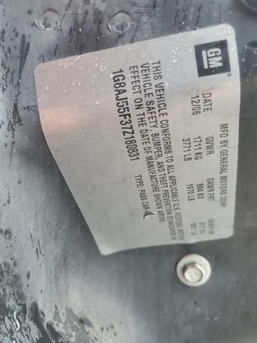 1G8AJ55F37Z180831 - 2007 SATURN ION LEVEL 2 GREEN photo 12