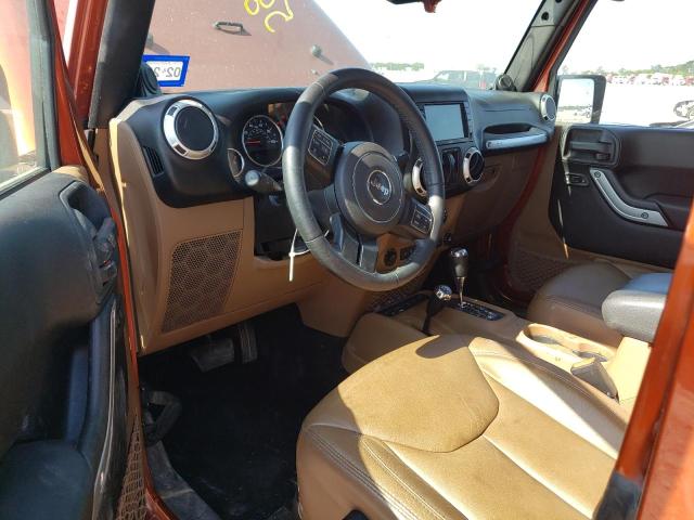 1C4GJWBG8EL258412 - 2014 JEEP WRANGLER SAHARA ORANGE photo 8