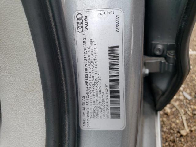 WAUGGAFC2CN162461 - 2012 AUDI A6 PREMIUM PLUS SILVER photo 12