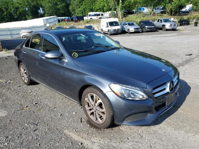 55SWF4KB8FU084592 - 2015 MERCEDES-BENZ C 300 4MATIC GRAY photo 4