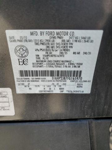 1FAHP2J87FG165970 - 2015 FORD TAURUS LIMITED CHARCOAL photo 13