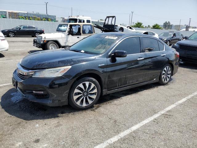 JHMCR6F78HC018328 - 2017 HONDA ACCORD TOURING HYBRID BLACK photo 1