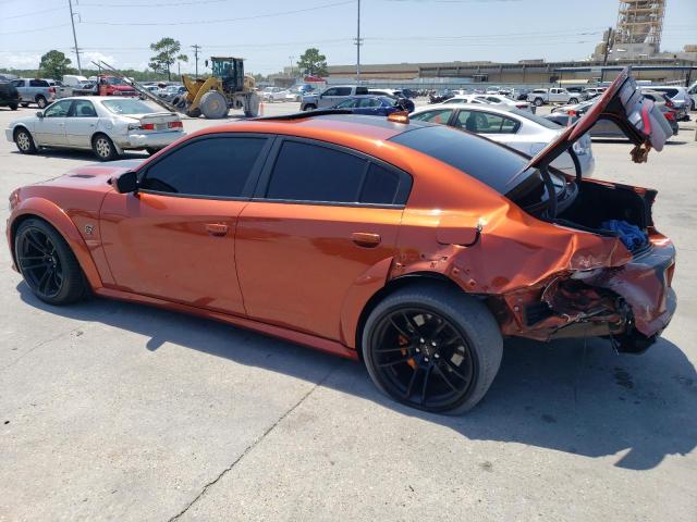 2C3CDXL9XMH500256 - 2021 DODGE CHARGER SRT HELLCAT ORANGE photo 2