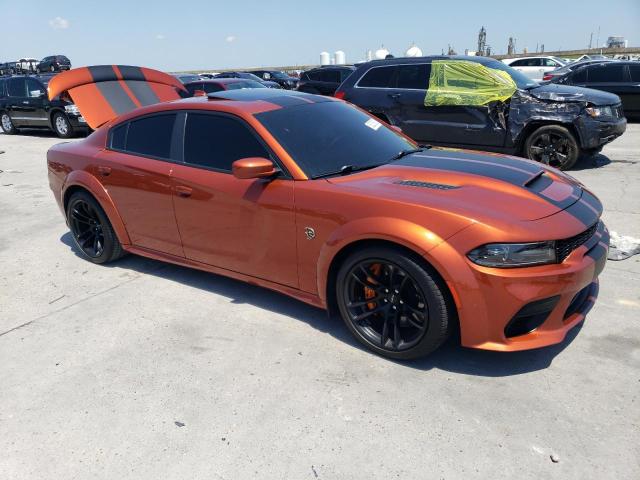 2C3CDXL9XMH500256 - 2021 DODGE CHARGER SRT HELLCAT ORANGE photo 4