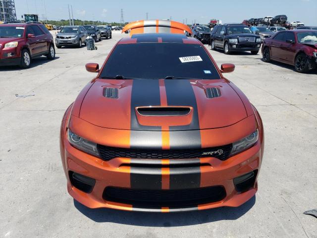 2C3CDXL9XMH500256 - 2021 DODGE CHARGER SRT HELLCAT ORANGE photo 5