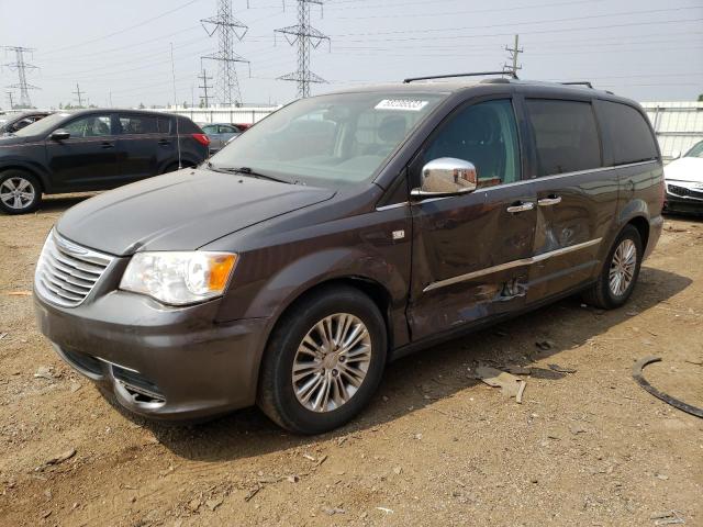 2C4RC1CG0ER328853 - 2014 CHRYSLER TOWN & COU TOURING L GRAY photo 1