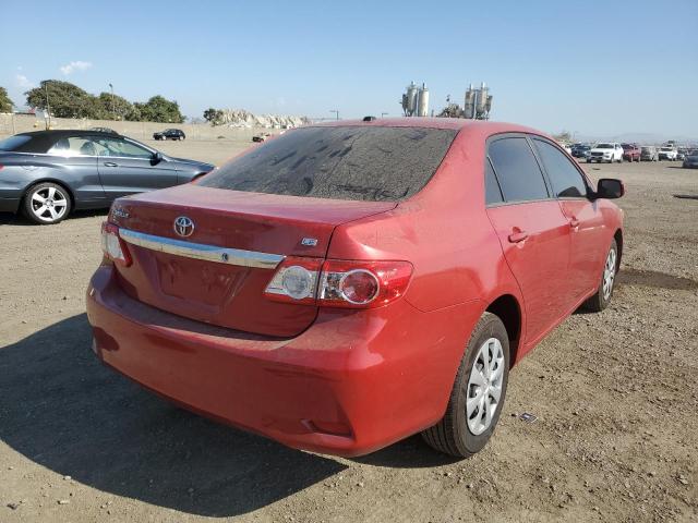 JTDBU4EE8B9161073 - 2011 TOYOTA COROLLA BASE RED photo 4