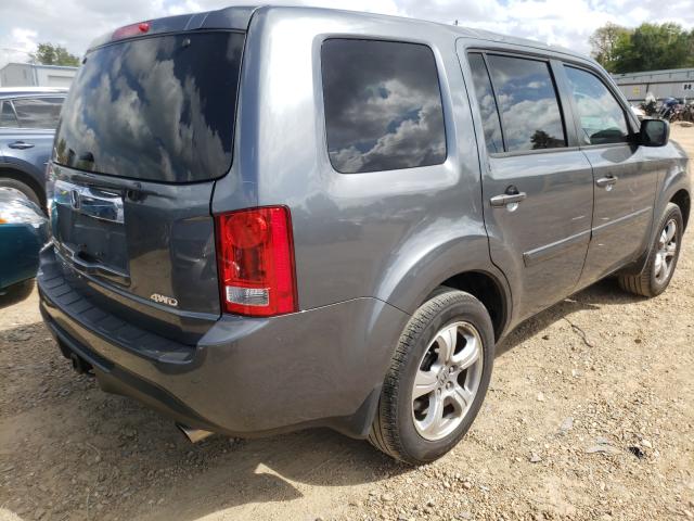 5FNYF4H64DB016873 - 2013 HONDA PILOT EXL GRAY photo 4