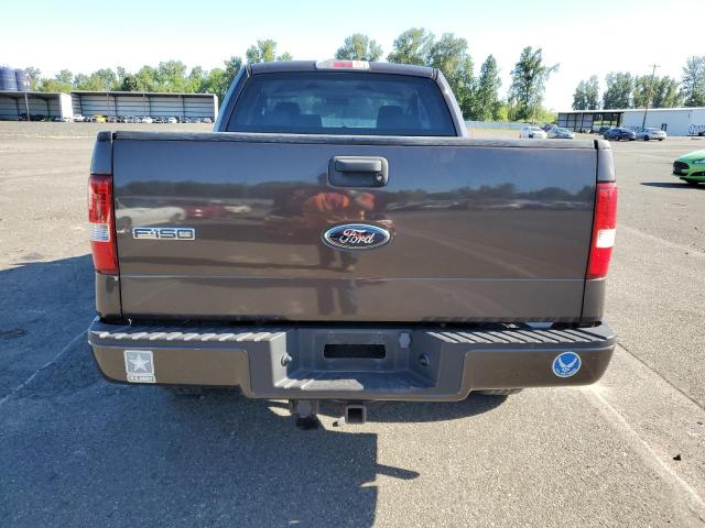 1FTRX14W46KD14545 - 2006 FORD F150 BROWN photo 6