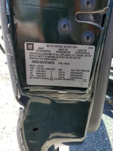 1GCEC19Z27Z142375 - 2007 CHEVROLET SILVERADO C1500 CLASSIC Yaşıl foto 12