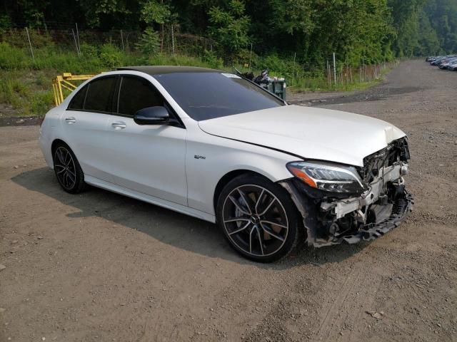 55SWF6EB4KU307874 - 2019 MERCEDES-BENZ C 43 AMG WHITE photo 4