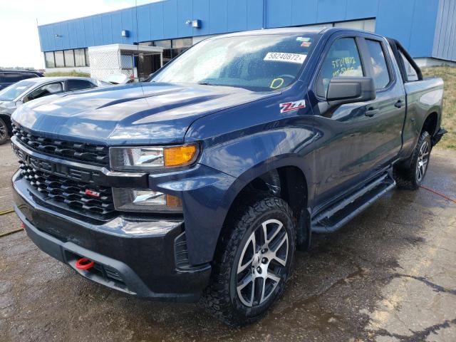 1GCRYCEF0KZ203158 - 2019 CHEVROLET SILVERADO K1500 TRAIL BOSS CUSTOM BLUE photo 2