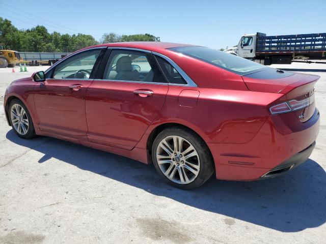 3LN6L2G98DR813539 - 2013 LINCOLN MKZ RED photo 2