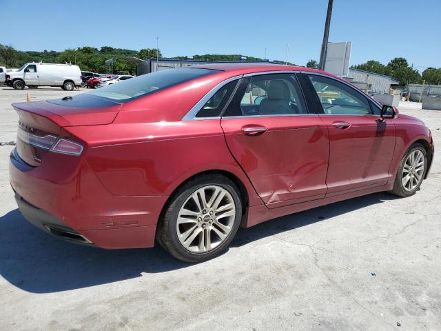 3LN6L2G98DR813539 - 2013 LINCOLN MKZ RED photo 3